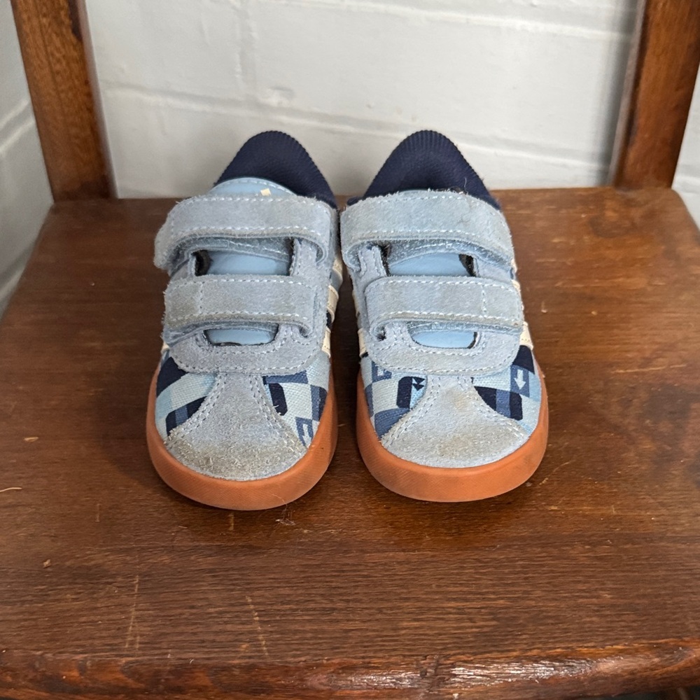 Disney Adidas Kids Blue and Brown Sneakers